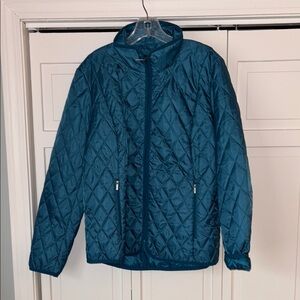 Lands' End Women's Quilted Jacket - Teal